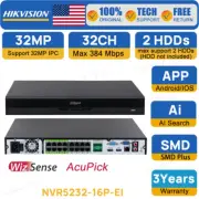 Dahua 32CH Channel 16PoE 32MP NVR Wizsense ePoE NVR Recorder For Security Camera