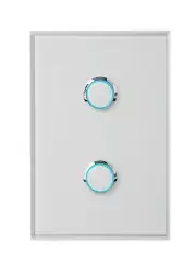 Lite Teq Light Switch ,Power Point Glass Look White