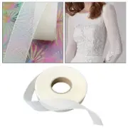 Stitched Hem Iron-On Fabric Tape Fishbone Garment Web for Dress Silk Skirts