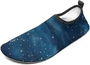[BTCOWZRV] Water Shoes for Women Men with Stars Water Sports Shoes Slip-on Breathable Lightweight Athletic Aqua Sock
