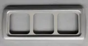 3 WAY CBE SWITCH / SOCKET FRAME SILVER GLITTER & LT GREY SUPPORT CARAVAN C-LINE