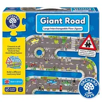 在飛比找momo購物網優惠-【Orchard Toys】城鎮遊戲地板拼圖系列(道路組Gi