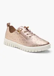 [Taking Shape] Taking Shape Lasercut Zip Flex Sneaker Size 38 in Champagne - Women's Shoes Champagne