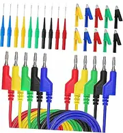 Holibanna 1Set Multimeter Test Leads Kit with Alligator Clips and Test Probes for Electrical Testing Insulation Probes Value for Multimeters and Electromechanical