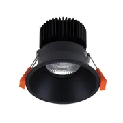 Deep Recessed LED Downlight 12W Black Aluminium 3CCT - 21731
