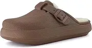 [CUSHIONAIRE] Women's Fable Recovery Clog with Faux Fur Lining and +Comfort