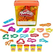 Hasbro Play-Doh - Fun Tub inc 5 Tubs of Dough and 18 acc - Creative Kids Toys - Ages 3+