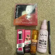 Nyx /ulta 5 Piece Bundle ( Lip Face Eye And Ulta Brush Cleaning Pan)