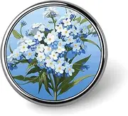 [FZMVSQH] Do Not Forget Me Printed Round Button Pin Badges Metal Pinback Buttons 1 Inch Pins for Hat Shirt Clothing Bags Decoration, Circular, Aluminum, Circular, Aluminum