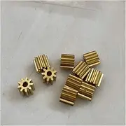 Motor Gear, Motor Brass Pinion Gear Motor Gear, Brass Pinion Gear,0.6M Gears 9T 1.98MM 2MM Hole Diameter Copper Gear (Gear Thickness 3mm/6mm) G-S (Hole Diameter : 1.98mm, Number of Teeth (Color : Thi