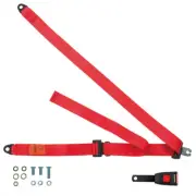 Front Static Seat Belt For Dennis R Series Fire Truck (80" wide) Red