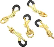 FRCOLOR 5pcs Metal Swivel Snap Hooks for Saxophone Neck Strap Clips for Leash Leather Craft and Bag Making Fit for Saxophones and Electronic Wind Instruments