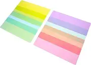 SHINEOFI Reading Markers 8pcs Overlays Bookmarks Guided Highlight Tracking Rulers