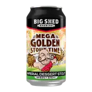 Big Shed Mega Golden Stout Time Imperial Dessert Stout 375ml Can