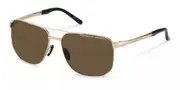 Porsche Design P8984 C604 Men's Sunglasses Gold Size 60