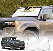 X-CAR Windscreen Sun Shade for Toyota Prado 250 Series 2024-2025 Blocks UV Rays Foldable Custom Wind Screen Sun Visor Protector