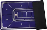 Abaodam Folding Portable Poker Mat Multifunctional Rubber Table Top Layout for Poker Games Parties Home Entertainment Adaptable to Various Table and Easy to