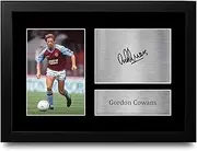 HWC Trading Gordon Cowans Aston Villa Gifts Printed Signed Autograph Picture for Football Fans and Supporters - A4 Framed