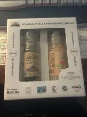 himalayan salt & pepper grinders set