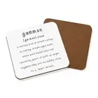 Gammon Definition Brexit Coaster Drinks Mat Funny Joke Britain Europe EU