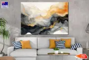Premium Gold Abstract Marble Art Wall Canvas Home Decor Australian Made Quality