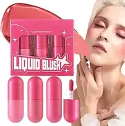 Makeup Liquid Blush | Cream Blush - Cheek Makeup Long-lasting Blendable Lightweight Highlighter Liquid Blusher for Women and Girls