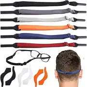 [JoyChong] 6 PCS Adjustable Sport Eyeglasses Strap, Sunglasses String Cord，Glasses Retainer Straps for Men, Kids, Women, With 3 Pairs Ear Hooks