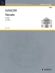 Naji Hakim Toccata for Organ Solo Classical Sheet Music Schott Book