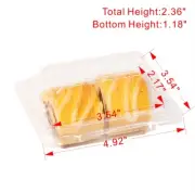 CYBER WEEK SALE 50/100 Plastic Rectangular Sandwiches Food Storage Containers