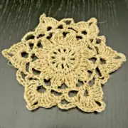16 cm, 6 inch, Crochet Jute Mat Bowl Mat Coaster Heat Pad Potholder, ogrc30, 624