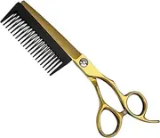 Haircut Scissors Professional | Grooming Scissors | 2-in-1 Thinning Shear Hairdressing Tools with Detachable Comb for Elderly Home Salon Barber Hairstylist Travel Bathroom Grooming Women Men