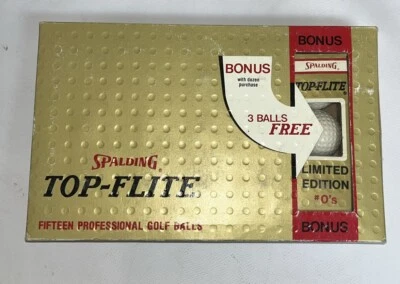 RARE NEW VTG Spalding Top-Flite Golf Balls Limited Edition 1979 (Bonus Dozen)