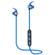 Sports Wireless Bluetooth Earphone Magnetic Attraction Headset 3D Stereo Bass Headphone With Mic Blue