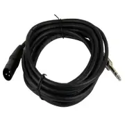 15 Feet (4.5M) XLR 3 Pin Male Cable to 6.35MM 1/4" Stereo Shielded Audio Cable