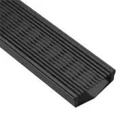 Shower Grate - Wedge Wire / Heel Guard Style 3mm Gaps - 85mm - Matte Black - Custom made to order