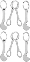 UTHCLO 8Pcs Shopping Trolley Tokens Key Ring Convenient Keychain for Shopping Carts Metal Tokens for Easy Unlocking Portable and Resistant Design