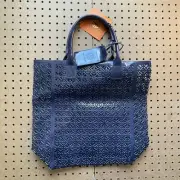 NWT Tory Burch Perforated Navy Lace Weekender Tote Bag