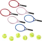 SUPVOX 6 Set Mini Tennis Accessories Tennis Tape Balls Tennis Bag Mini Tennis Racket Ball Keychain Table Tennis Table Tennis Racket Adult Table Tennis Bat Rackets Badminton Racket Plastic