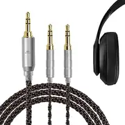 OKCSC ZT8 Dual 3.5mm to 3.5mm Headphone Cable for Hifiman Sundara/ANANDA-BTHE4XX/HE-400i/560/OneOdio Pro-10 Headphone,8 Core OFC 3.5mm Headphones Extension Cable for AGPTEK HA1/FiiO K3/BTR5-B/BTR3K/Q3