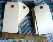 50 Pack of 5 1/4" x 2 5/8" Size 6**Blank Manila Shipping Tags* No Wire or String