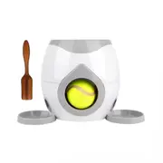 Automatic Dog Tennis Ball Launcher Reward Feeder Interactive Pet Training Game Grey