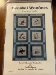 Coastal Wonders Quilt Pattern Birds Turtle Fish Whale (ssd903)