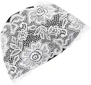 YARNOW Elastic Waterproof Swim Cap Women's Sun Cap Comfortable for Long Hair Pu Material
