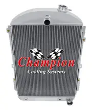 PR Champion 3 Row Radiator for 1938 Chevrolet Master Car Chevy V8 Conversion