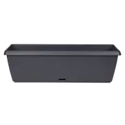 Northcote Pottery 62 x 17cm Charcoal Ribbed Self Watering Trough