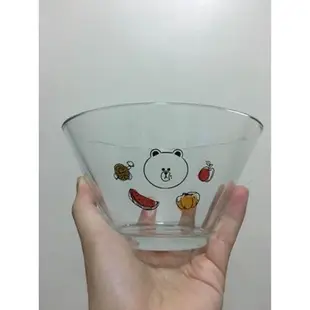 Line friends 造型玻璃碗 高露潔贈品