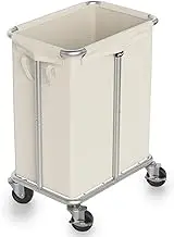 Hodonas Laundry Basket with Wheels, Rolling Laundry Hamper 170L Large Dirty Clothes Hamper Cart with Metal Frame and Removable Bag, Hampers for Bedroom, Bathroom, and Laundry Room Organization, Beige