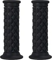Surpassme 7/8" Motorcycle Open Bar End Grip Thruster Grip 7/8" 22mm 24mm Motorcycle Comfort Hand Handlebar Grip Thruster Grip(Black)