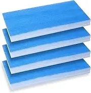 Airbrush Hobby Airbrush Spray Booth Filter Set, Fiberglass Booth Replace Filter Compatible for Master, Paasche 4Pcs Blue