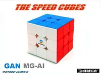 在飛比找Yahoo!奇摩拍賣優惠-M-STATION"MGi.GAN-萌刻AI磁力速解3×3×